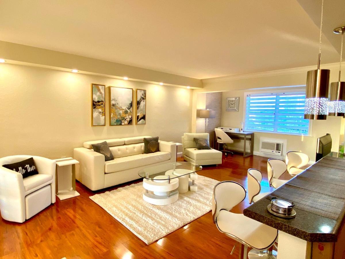 Deluxe Waterfront One Bedroom Apartment With Miami Skyline View, Free Parking 5 Mins Drive To Miami Beach Kültér fotó