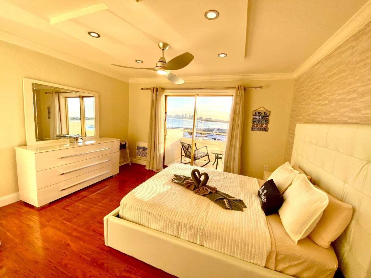 Deluxe Waterfront One Bedroom Apartment With Miami Skyline View, Free Parking 5 Mins Drive To Miami Beach Kültér fotó